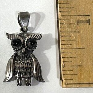 925 silver owl pendant.